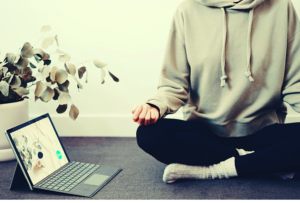 person meditating